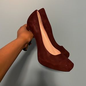 kate spade burgundy pumps